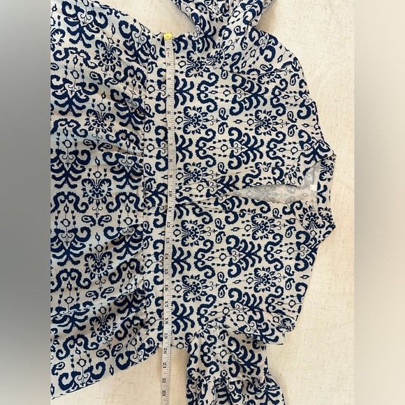 Elegant Blue and White Midi Dress 💎 - Picture 2 of 10